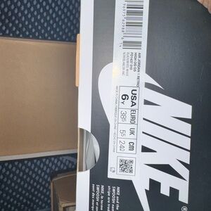 Nike Black and White Shoe Box Top with Bold Swoosh